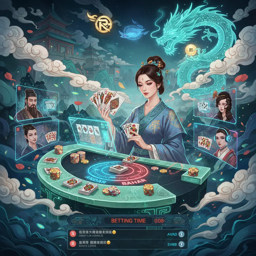 Live dealer andar bahar online - Rummy