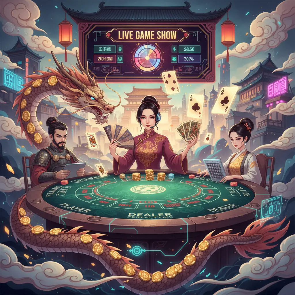 Live dealer game show varieties - Blackjack