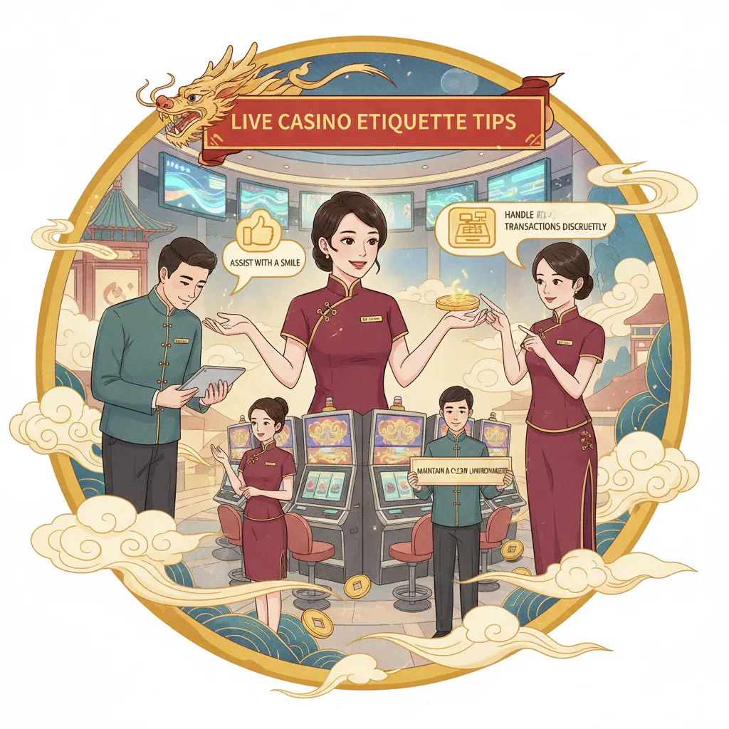 Live casino etiquette tips - floor