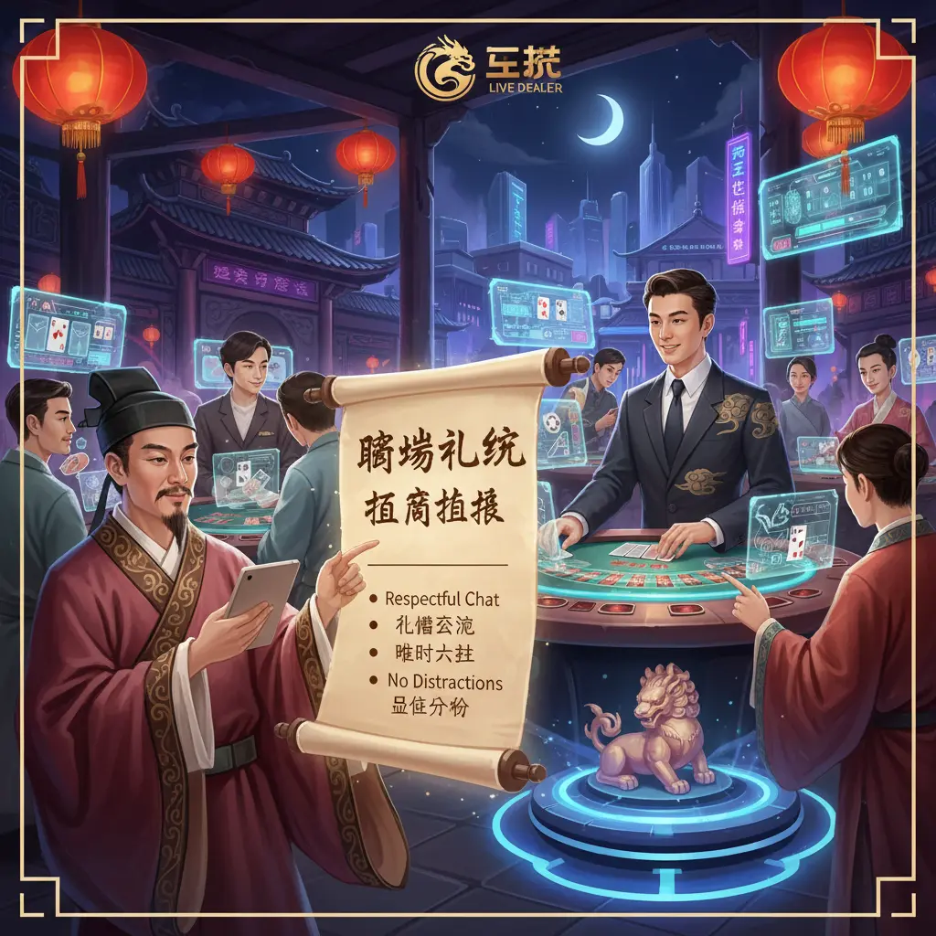 Live casino etiquette tips - Dealer