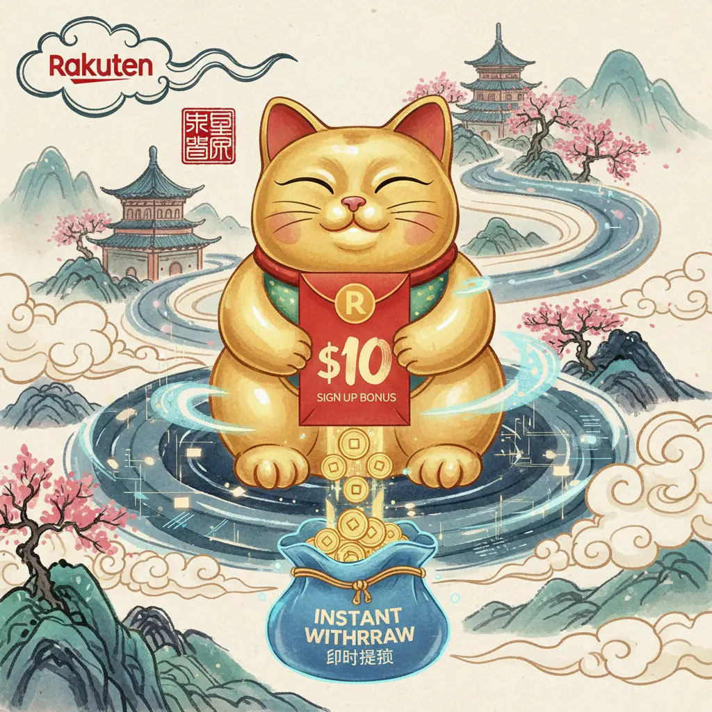 $10 sign up bonus instant withdraw - Rakuten