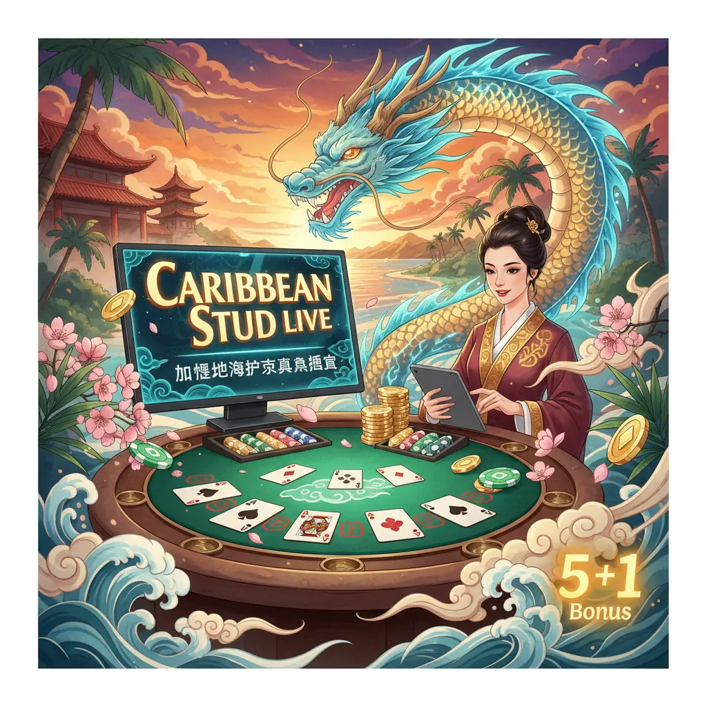 Caribbean stud live dealer games - Caribbean