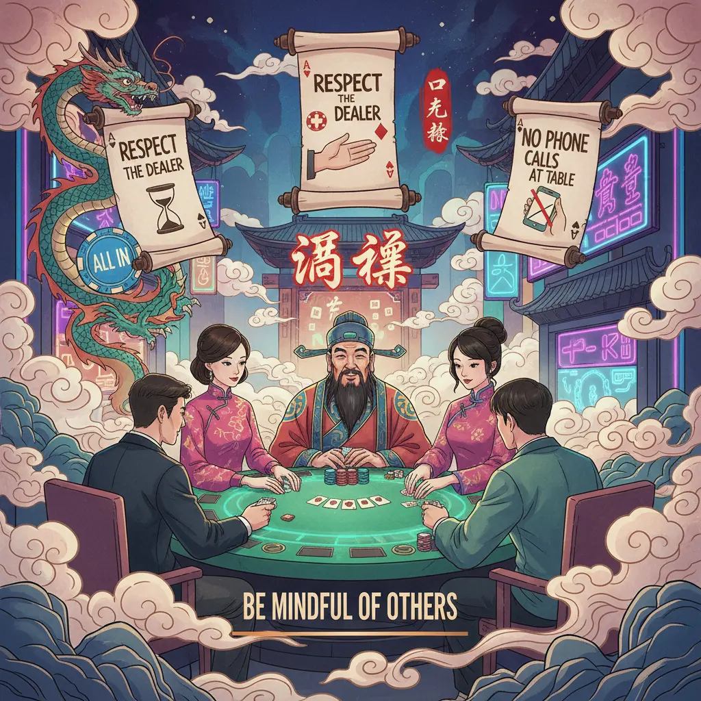 Live casino etiquette tips - poker