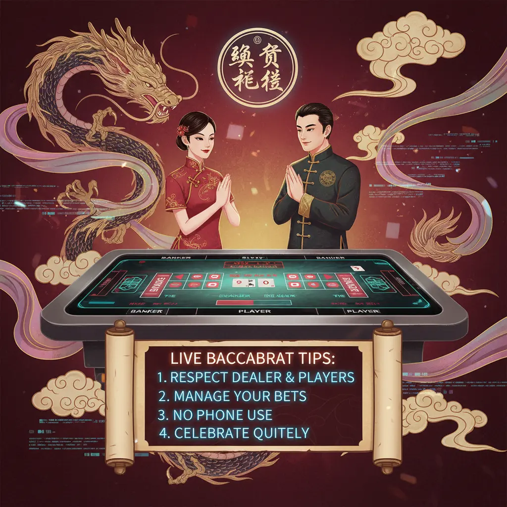 Live casino etiquette tips - baccarat