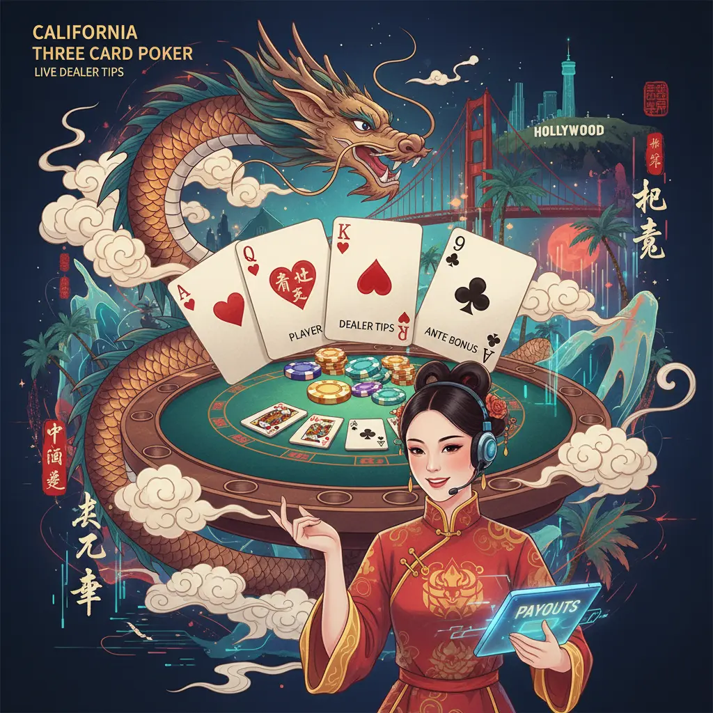Three card poker live dealer tips - California